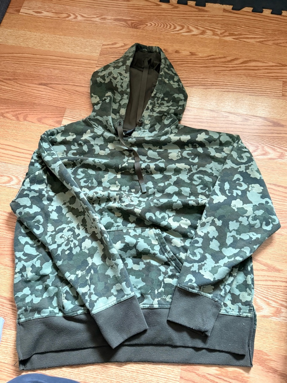 Green Camo Pullover Hoodie